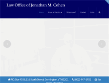 Tablet Screenshot of joncohenlawyer.com